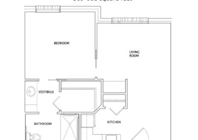 Live Oak One Bedroom Plan