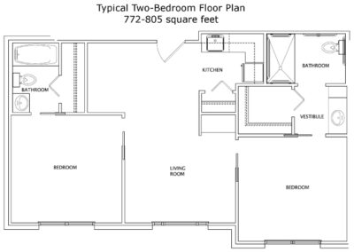 Live Oak Two Bedroom Plan